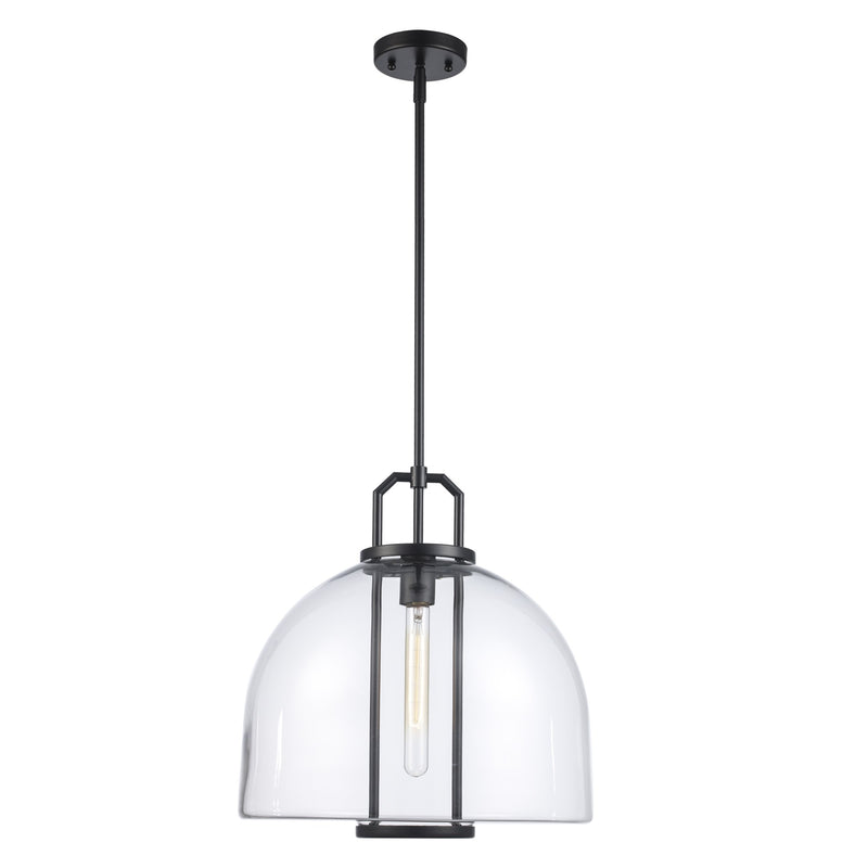 Rhapsody 1-Light 16" Pendant in Black