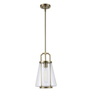 Rhapsody 1-Light 8.75" Mini Pendant in Antique Gold