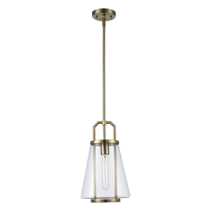 Rhapsody 1-Light 8.75" Mini Pendant in Antique Gold