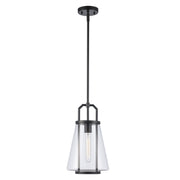 Rhapsody 1-Light 8.75" Mini Pendant in Black