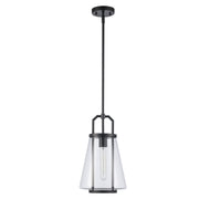 Rhapsody 1-Light 8.75" Mini Pendant in Black