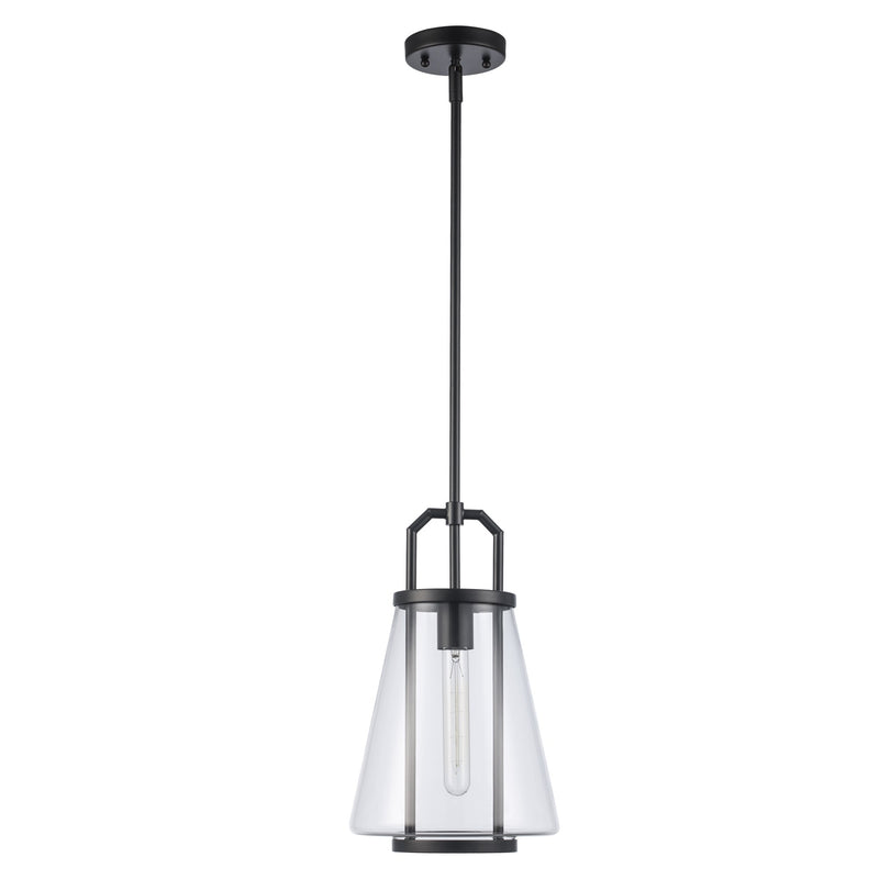 Rhapsody 1-Light 8.75" Mini Pendant in Black