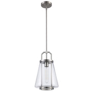 Rhapsody 1-Light 8.75" Mini Pendant in Brushed Nickel