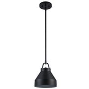 Lowen 1-Light 8.25" Mini Pendant in Black