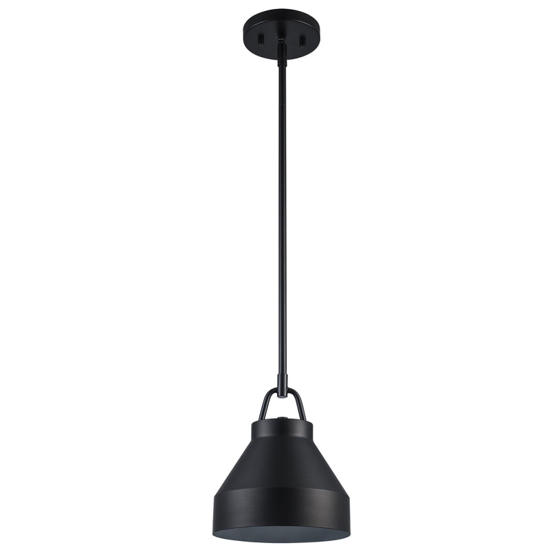 Lowen 1-Light 8.25" Mini Pendant in Black