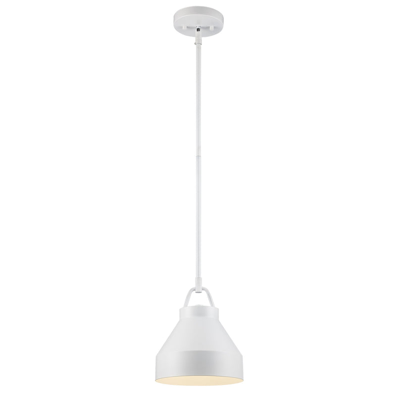 Lowen 1-Light 8.25" Mini Pendant in White
