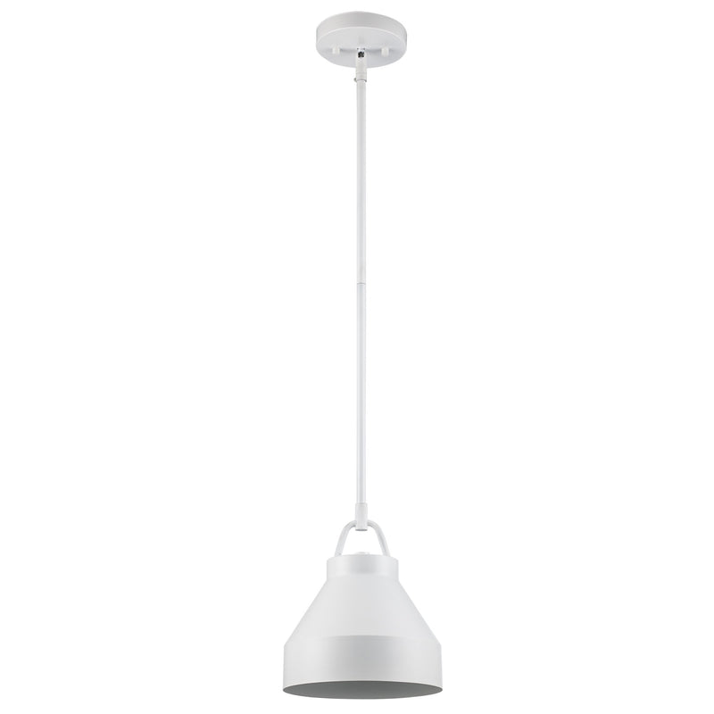 Lowen 1-Light 8.25" Mini Pendant in White
