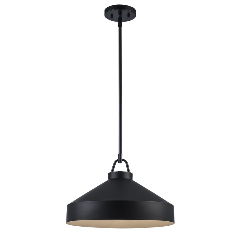 Lowen 1-Light 15.75" Pendant in Black