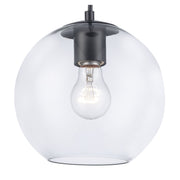Luther 1-Light 7.85" Mini Pendant in Black