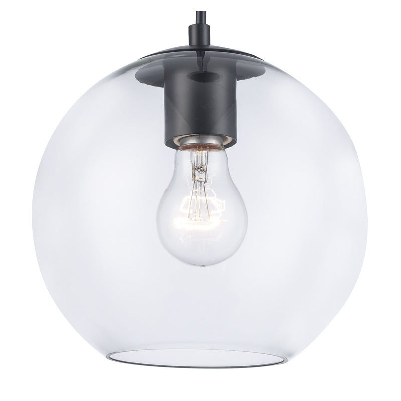 Luther 1-Light 7.85" Mini Pendant in Black