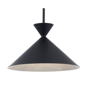 Rove 15" Pyramid Pendant in Black