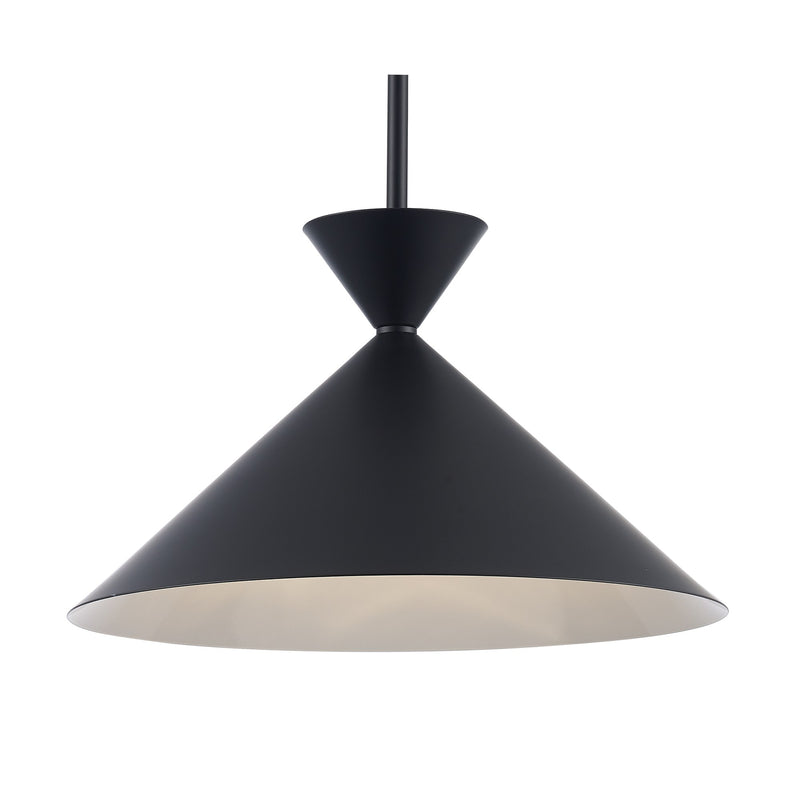 Rove 15" Pyramid Pendant in Black