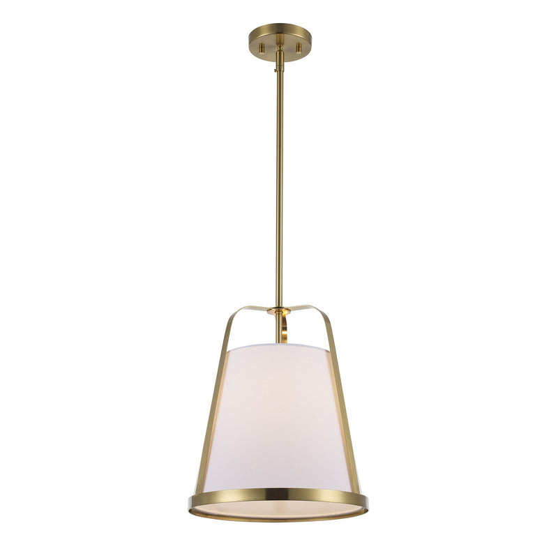 Cass 12" Pendant in Antique Gold