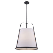 Cass 4-Light 20" Pendant in Black
