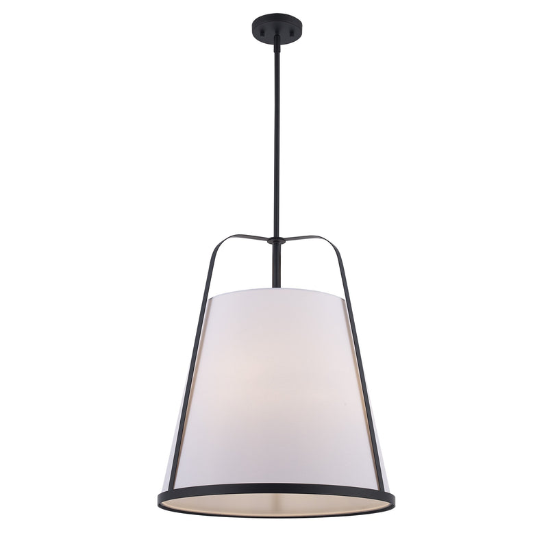 Cass 6-Light 24" Pendant in Black