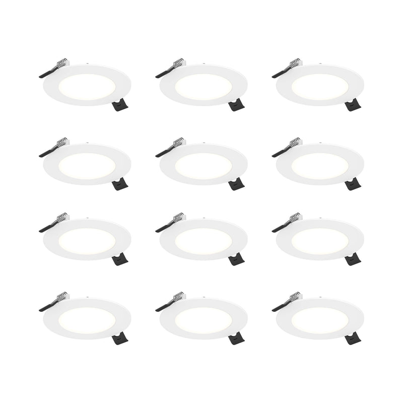Reach 4" Round Slim Panel Light in White