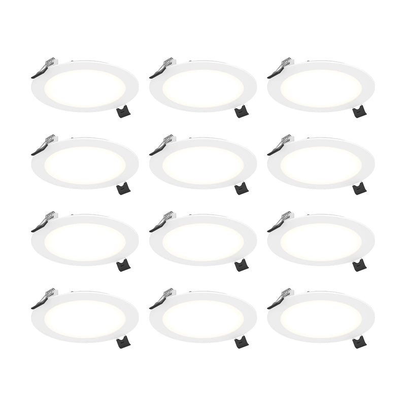 Reach 6" Round Slim Panel Light in White