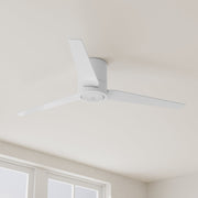 Braden 56" Ceiling Fan with Light in Satin White
