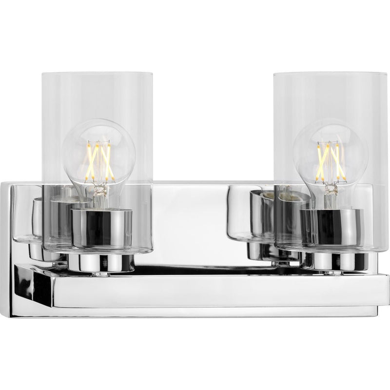 Goodwin 2-Light Bath Vanity Light in Polished Chrome
