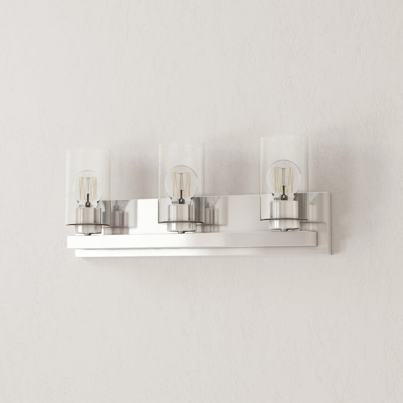 Goodwin 3-Light Bath Vanity Light in Brushed Nickel
