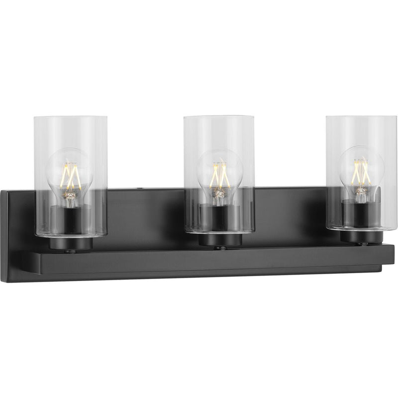 Goodwin 3-Light Bath Vanity Light in Matte Black