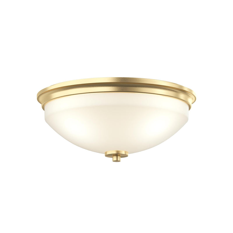 Replay 2-Light Flush Mount in Brushed Gold