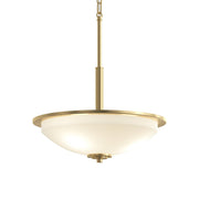 Replay 3-Light Inverted Pendant in Brushed Gold