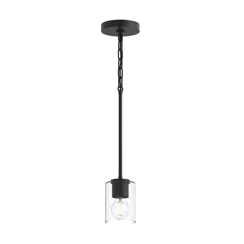 Replay Clear Glass Mini Pendant in Black