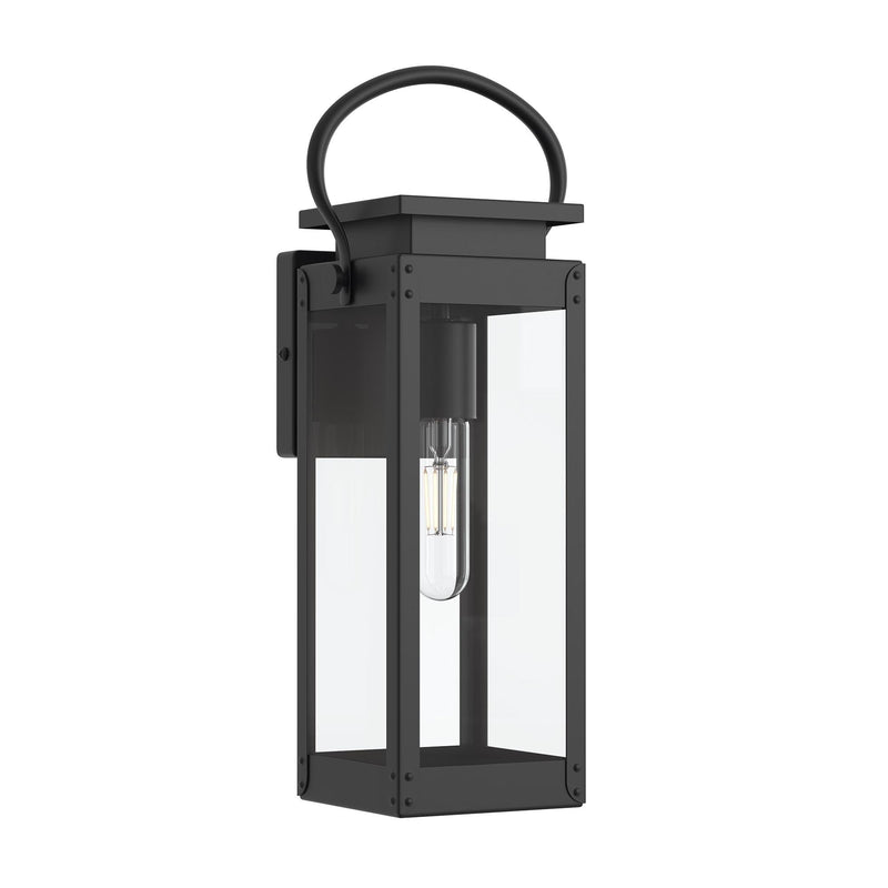 Union Square Small Outdoor Wall Lantern in Black