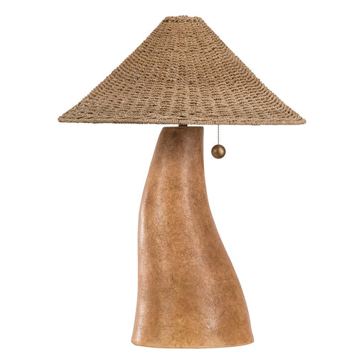 Seyla Table Lamp in Patina Brass/ceramic Ancient Terracotta