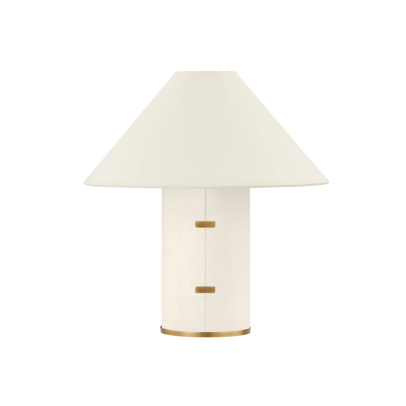 Bond Small Table Lamp in Patina Brass