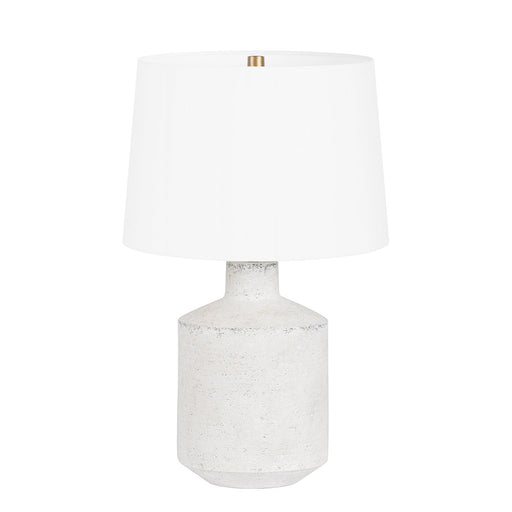 Dallas Table Lamp in Patina Brass / Ceramic Artifact White