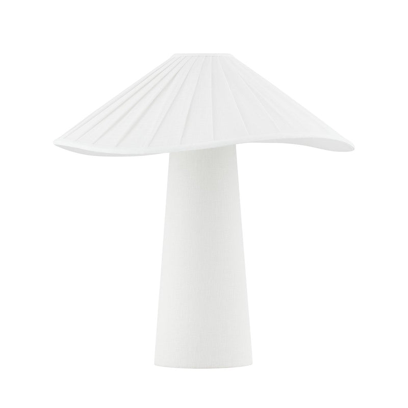 Chanterelle Table Lamp in Patina Brass