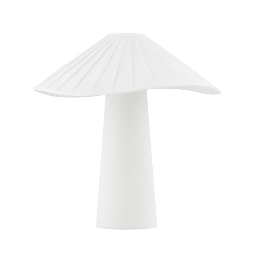 Chanterelle Table Lamp in Patina Brass