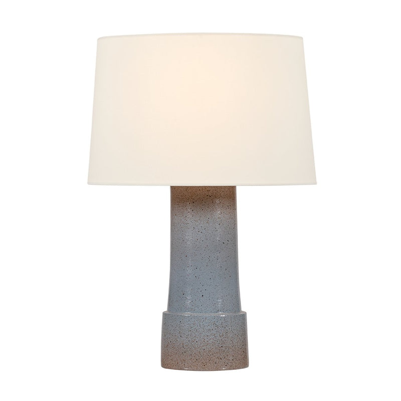 Fasolt Table Lamp in Patina Brass / Ceramic Vintage Chambray