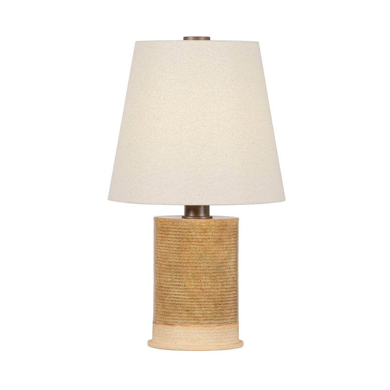 Kerwin Table Lamp in Bronze Leaf / Ceramic Caramel Bisque