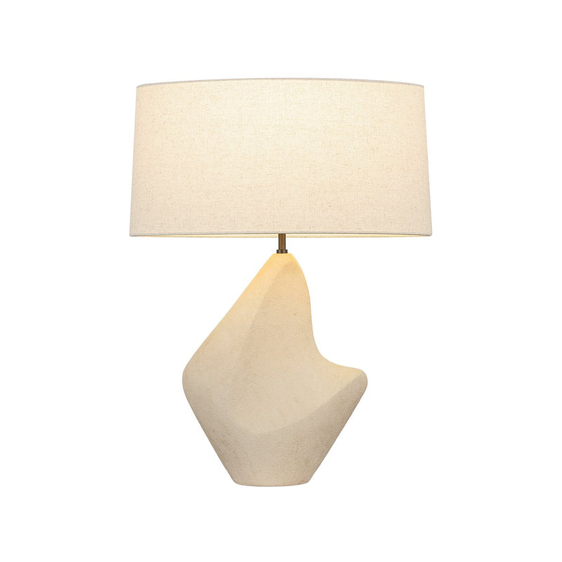 Huntly Table Lamp in Bronze / Ceramic Ivory Breakstone