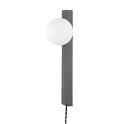 Brisbane Plug-In Wall Sconce in Graphite