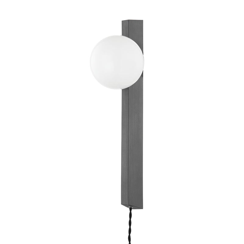 Brisbane Plug-In Wall Sconce in Graphite