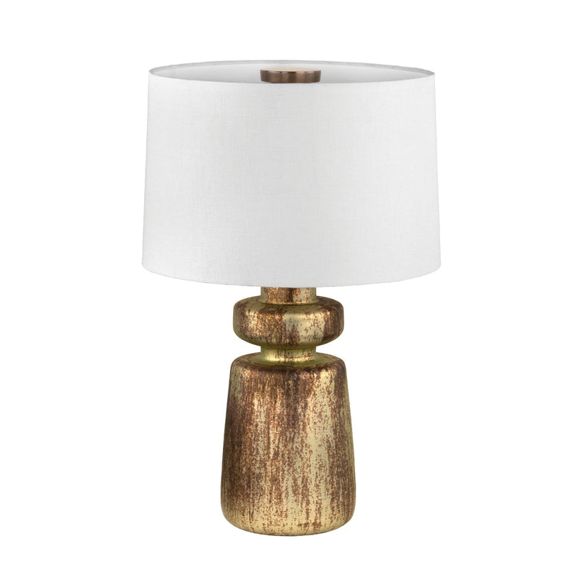 Terron Large Table Lamp in Patina Brass
