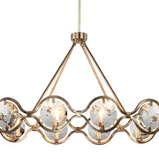 Quincy 10 Light 40" Linear Chandelier in Distressed Twilight
