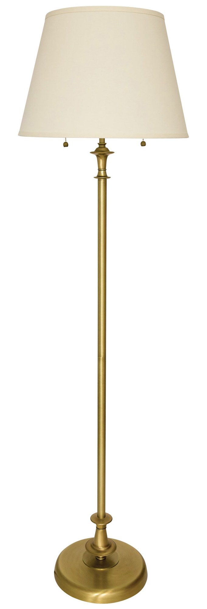 Randolph 63.5" Twin Pull Floor Lamp in Antique Brass