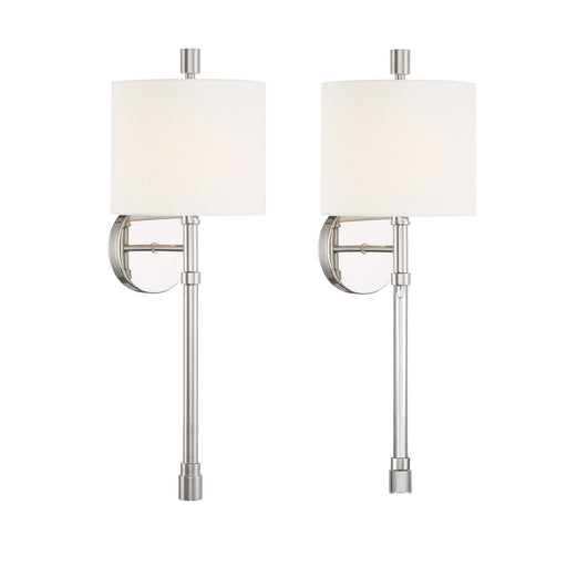 Rachel 1 Light 8" Sconce in Polished Nickel