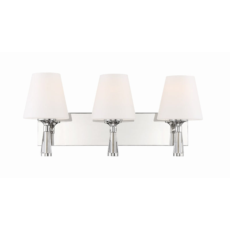 Ramsey 3 Light 23.25" Bathroom Vanity in Polished Nickel