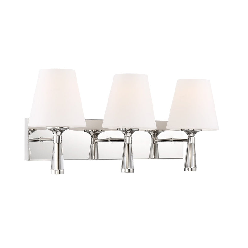 Ramsey 3 Light 23.25" Bathroom Vanity in Polished Nickel