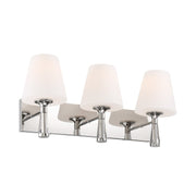 Ramsey 3 Light 23.25" Bathroom Vanity in Polished Nickel