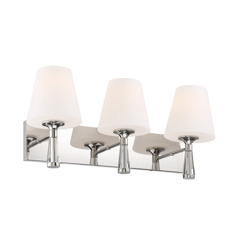 Ramsey 3 Light 23.25" Bathroom Vanity in Polished Nickel