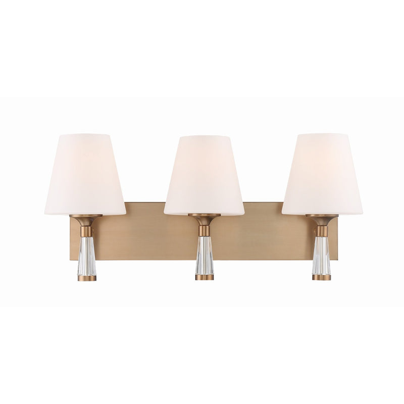 Ramsey 3 Light 23.25" Bathroom Vanity in Vibrant Gold