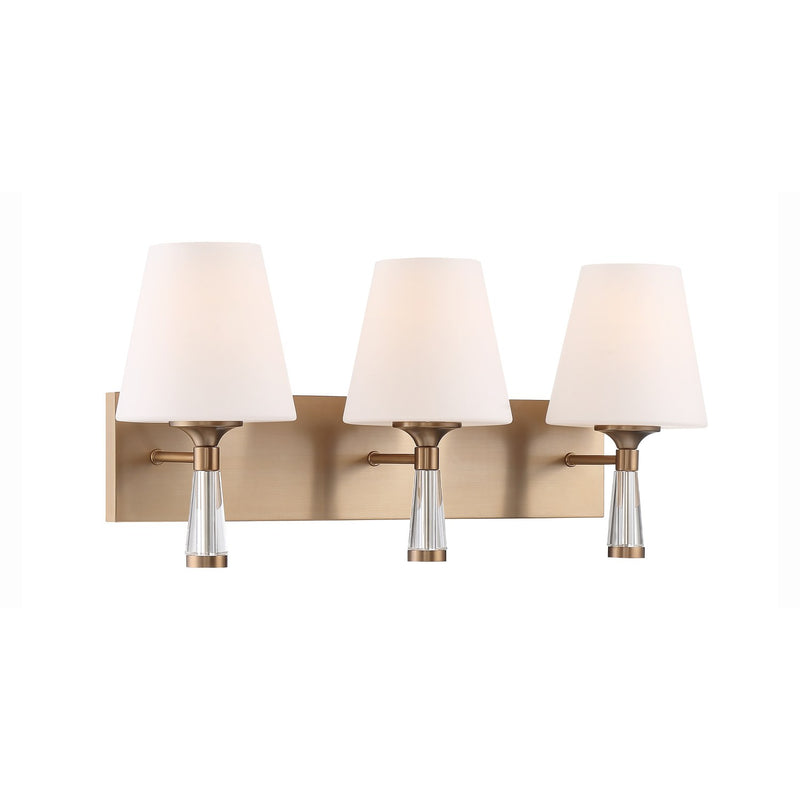 Ramsey 3 Light 23.25" Bathroom Vanity in Vibrant Gold