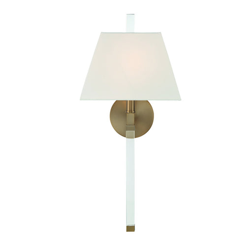 Renee 1 Light 10" Sconce in Aged Brass